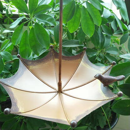 Umbrella-Shaped Bird Feeder - Metal Hanging Garden Decoration V888-ELOSUNG12372