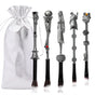 5-Piece Gothic Skeleton Jack Makeup Brush Set - Halloween Horror-Themed Metal Eyeshadow Brushes for Creative V888-ELOSUNG12401