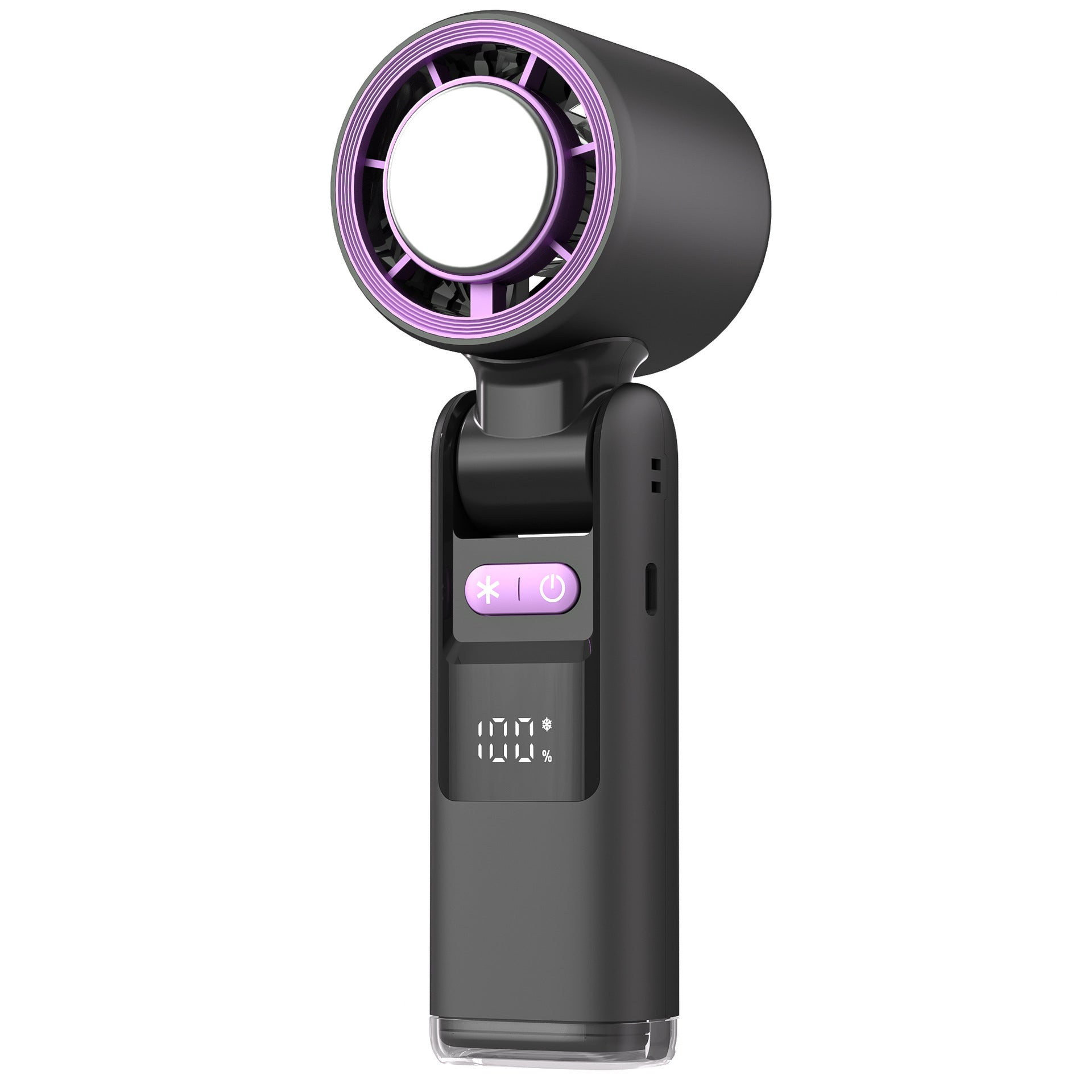 Black Portable Handheld High-Speed Cooling Fan - Perfect for Outdoor Camping V888-ELOSUNG12422