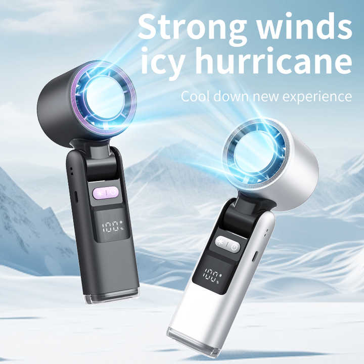 Pink Portable Handheld High-Speed Cooling Fan - Perfect for Outdoor Camping V888-ELOSUNG12423