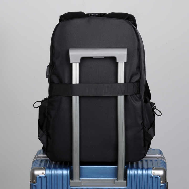 Blue Business Casual Laptop Backpack with USB Charging Port - Travel, Work, and Student Use V888-ELOSUNG12424