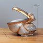 Silver Pelican Resin Decor Bowl - Unique Key, Candy, and Storage Organizer for Home Decoration V888-ELOSUNG12450