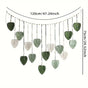 Hand -woven leaf tapestry green 120x75cm V888-ELOSUNG1247
