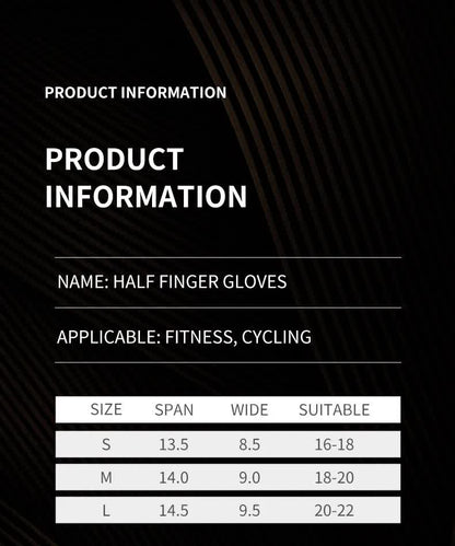 M Black Silicone Padded Workout Gloves - Non-Slip Weightlifting Gloves for Enhanced Grip and Palm Protection V888-ELOSUNG12508