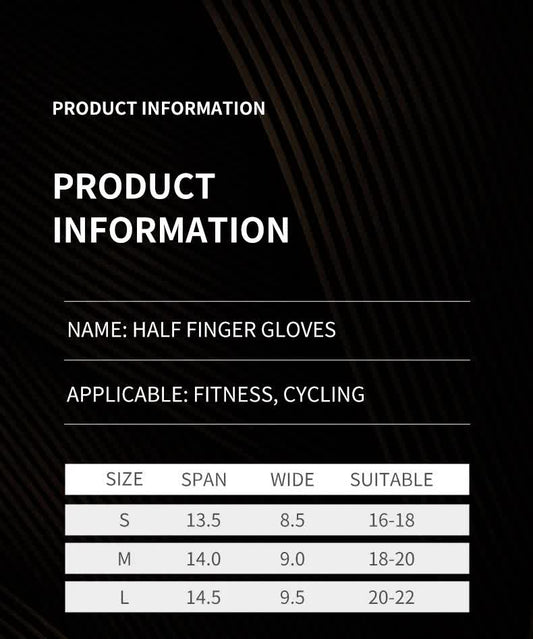 M Black Silicone Padded Workout Gloves - Non-Slip Weightlifting Gloves for Enhanced Grip and Palm Protection V888-ELOSUNG12508