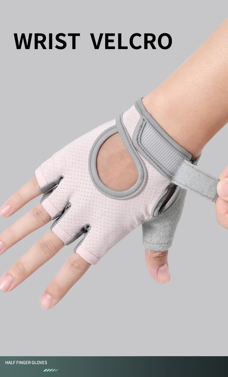M Black Silicone Padded Workout Gloves - Non-Slip Weightlifting Gloves for Enhanced Grip and Palm Protection V888-ELOSUNG12508