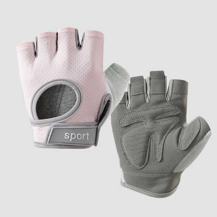M Black Silicone Padded Workout Gloves - Non-Slip Weightlifting Gloves for Enhanced Grip and Palm Protection V888-ELOSUNG12508