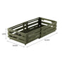 Green Foldable Industrial Storage Crates - Portable Outdoor Collapsible Storage Box for Home and Travel V888-ELOSUNG12530