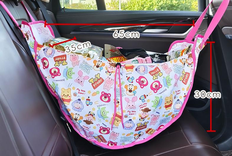 Green Car Back Seat Organizer Hammock - Portable Storage Solution V888-ELOSUNG12674