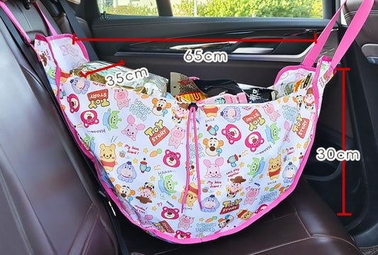 Green Car Back Seat Organizer Hammock - Portable Storage Solution V888-ELOSUNG12674