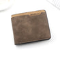 Dark Brown Men's Genuine Leather Bifold Wallet - Compact Design with Multiple Card Slots V888-ELOSUNG12766