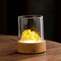 Gold LED Glass Night Light with Mountain Design, USB Rechargeable V888-ELOSUNG12857