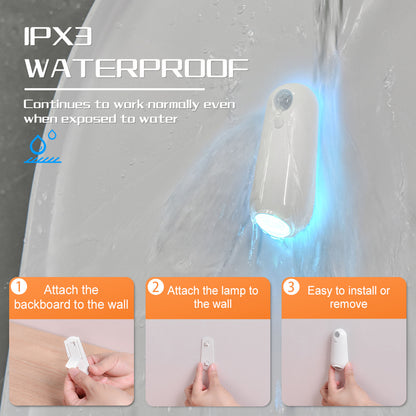 LED Motion Sensor Toilet Night Light - 8-Color Adjustable Glow with Modern Design V888-ELOSUNG12930