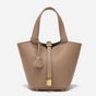Faw Elegant Women's Leather Tote Handbag with Gold Lock Detail V888-ELOSUNG12947