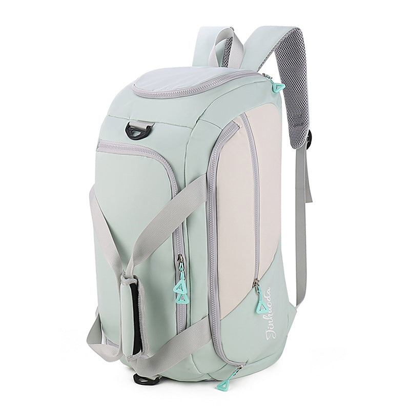 Light Green Large Capacity Travel Backpack - Multi-Function Carry-On Bag for Clothes, Luggage Storage, and V888-ELOSUNG13092
