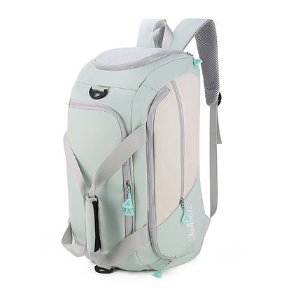 Light Green Large Capacity Travel Backpack - Multi-Function Carry-On Bag for Clothes, Luggage Storage, and V888-ELOSUNG13092