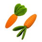 2 PCS Durable Rubber Carrot Dog Toy - Squeaky Chew Toy for Large Dogs, Puppy Teething & Dental Care, V888-ELOSUNG13145