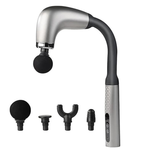 Silver Electric Elbow Fascia Gun for Body/Head Relief Portable Silent Body Fatigue Reliever Hot Selling V888-ELOSUNG13184