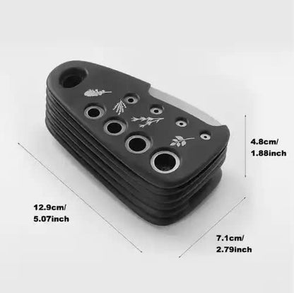 Stackable Kitchen Tool Set - Multi-Function Grater, Herb Cutter, Garlic Press, Can Opener, Cheese Grater, V888-ELOSUNG13213