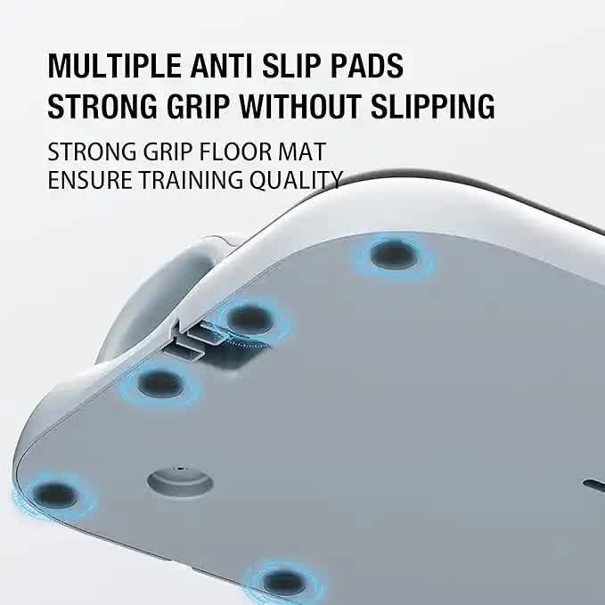 Grey 6-in-1 Multifunctional Fitness Board - Ab Wheel, Automatic Rebound, Fat Burning and Core Strengthening V888-ELOSUNG13252