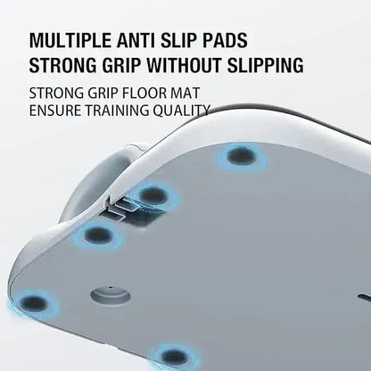 Grey 6-in-1 Multifunctional Fitness Board - Ab Wheel, Automatic Rebound, Fat Burning and Core Strengthening V888-ELOSUNG13252