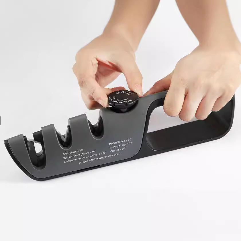 Adjustable Multi-Functional Knife Sharpener with Angle Control for Kitchen Tools, Scissors, and Blades V888-ELOSUNG13314