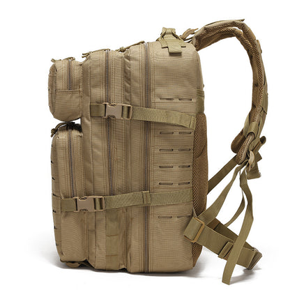 Khaki Outdoor sports backpack Large capacity travel commuter backpack Water-proof multifunctional backpack V888-ELOSUNG13358