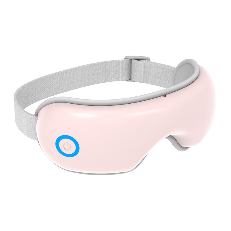 Pink Air Compression Eye Massager, Heated Eye Massager with Vibration & Bluetooth Music, Portable Eye Care V888-ELOSUNG13421