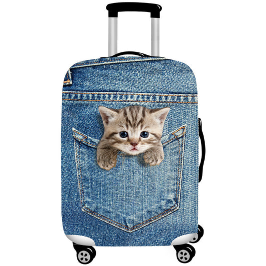 L 25-28 Inch Elastic Luggage Cover with Zipper, Travel Suitcase Protector, Scratch Resistant Luggage Cover V888-ELOSUNG13434