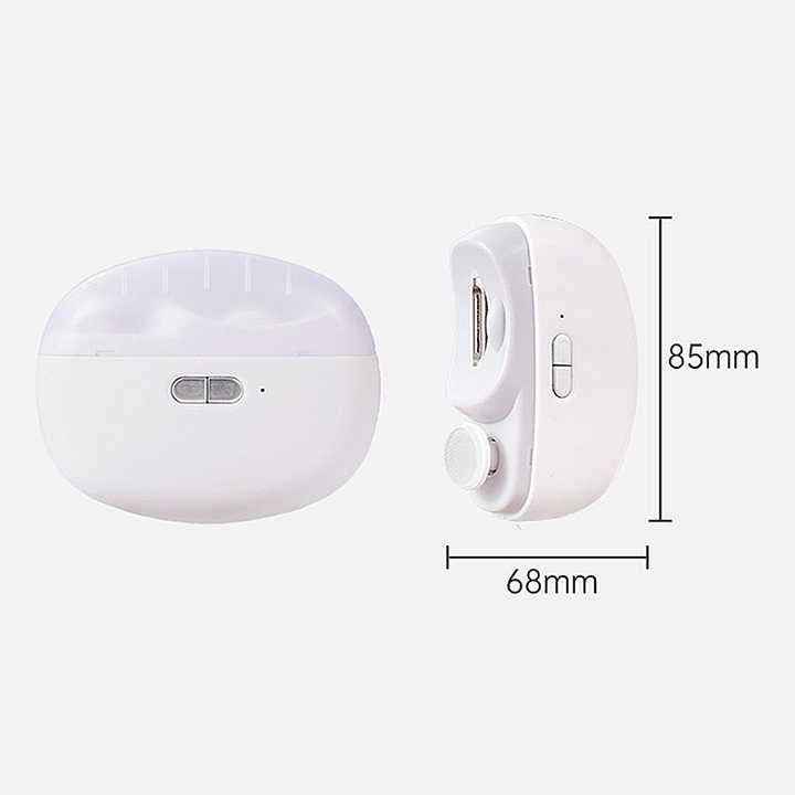 Purple Automatic Electric Nail Clipper & Grinder - Multi-Functional Safe Nail Trimmer for Adults & Kids V888-ELOSUNG13446