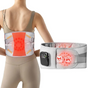 Grey And Orange Wireless Heated Waist Massager with Lumbar Support - Smart Back Pain Relief Device V888-ELOSUNG13447