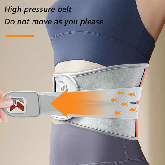 Dark Blue Wireless Heated Waist Massager with Lumbar Support - Smart Back Pain Relief Device V888-ELOSUNG13448