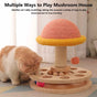 Large Pink Interactive Cat Scratching Post with Ball Track - Fun Mushroom-Shaped Cat Toy for Play, V888-ELOSUNG13625