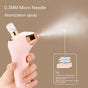 Pink Portable Oxygen Injector for Face Hydration and Skin Rejuvenation, 40ml USB Rechargeable Atomizer V888-ELOSUNG13682