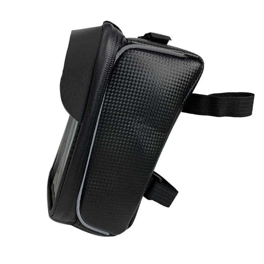 Waterproof Bicycle Phone Frame Bag with Sun Visor, TPU Touchscreen, and Storage Pockets for Road and Mountain V888-ELOSUNG13761