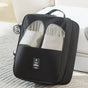2 Pcs Black Waterproof Foldable Travel Shoe Storage Bag, Three-Layer Design Shoe Organizer, Portable Shoe V888-ELOSUNG13767