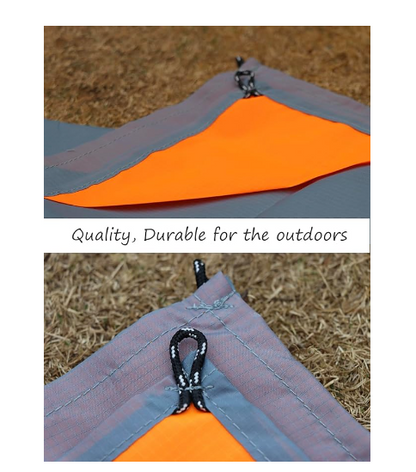Blue And Grey Portable Waterproof Camping Mat - Foldable Picnic and Beach Blanket V888-ELOSUNG13965
