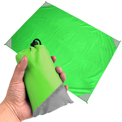 Green And Grey Portable Waterproof Camping Mat - Foldable Picnic and Beach Blanket V888-ELOSUNG13967