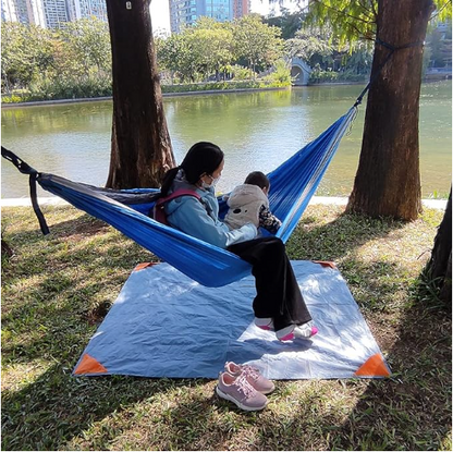 Green And Grey Portable Waterproof Camping Mat - Foldable Picnic and Beach Blanket V888-ELOSUNG13967