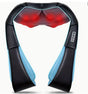 Blue Portable Kneading Neck and Shoulder Massager with Heat - Four-Button Design, USB Charging V888-ELOSUNG15098
