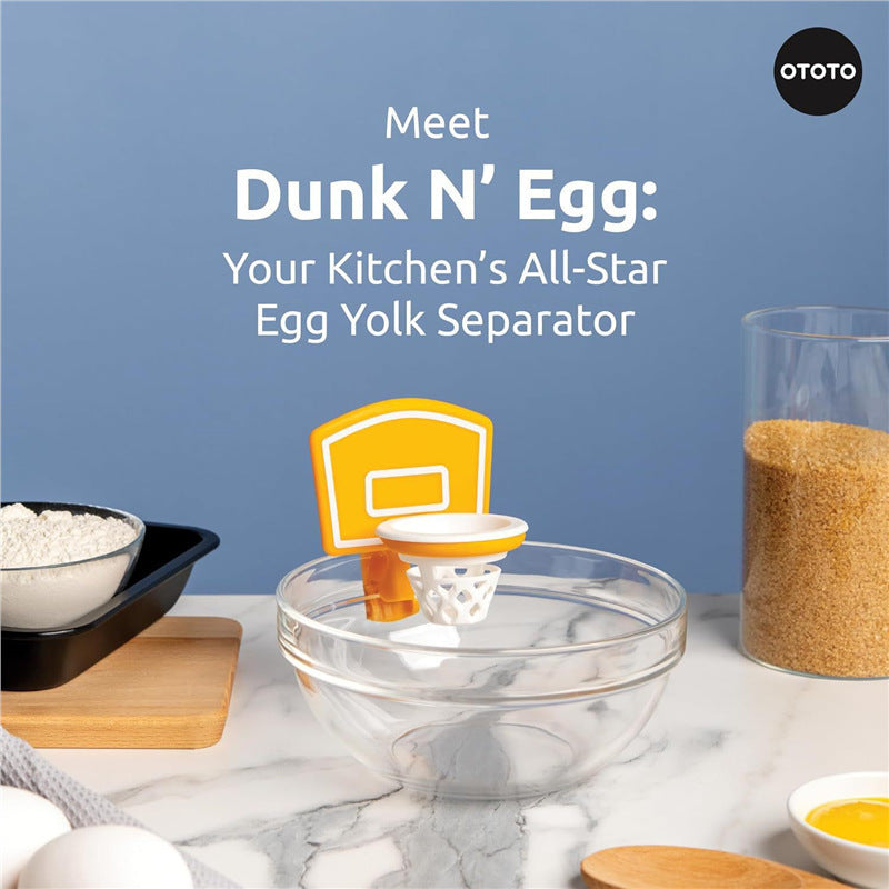 Dunk N' Egg - Fun and Innovative Basketball-Themed Egg Yolk Separator for Your Kitchen V888-ELOSUNG15105