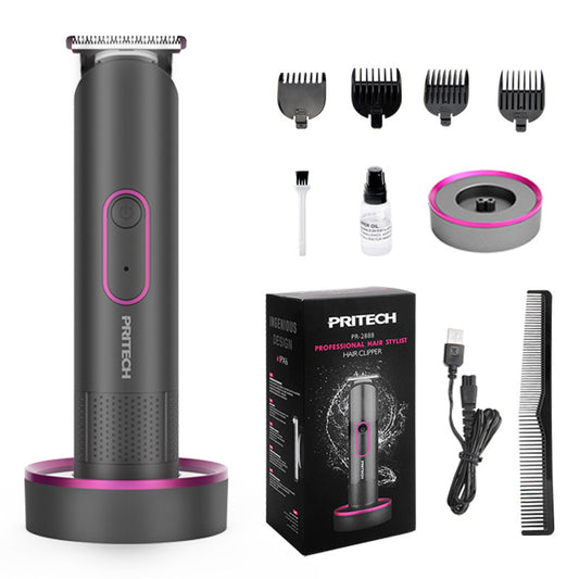 PRITECH PR-2888 Professional Hair Clipper Kit - USB Rechargeable, 600mAh Battery, IPX6 Waterproof Grooming Set V888-ELOSUNG15120