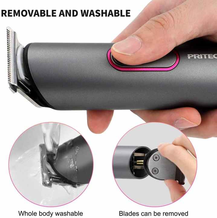 PRITECH PR-2888 Professional Hair Clipper Kit - USB Rechargeable, 600mAh Battery, IPX6 Waterproof Grooming Set V888-ELOSUNG15120