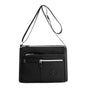 Lightweight Nylon Crossbody Shoulder Bag - Black, Adjustable Strap, Multi-Pocket Design V888-ELOSUNG15157