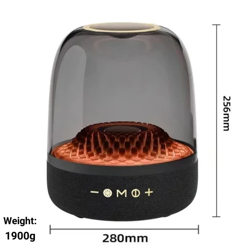 LP90 Black 360 degrees Bluetooth Home Theater Speaker With One Microphone - LED Light Effect, 120W Surround V888-ELOSUNG15177