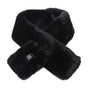 Black Adjustable Electric Heated Scarf with Plush Fabric - 3 Heat Settings V888-ELOSUNG15184