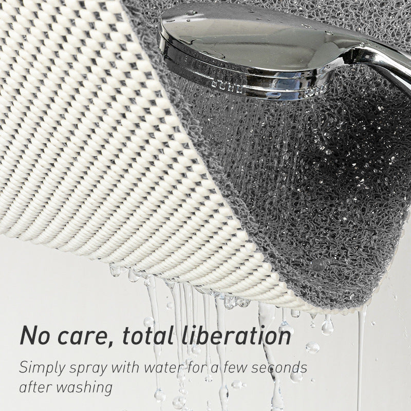 Gray Non-Slip Loofah-Style Bathroom Mat - Quick-Dry and Soft 40*60cm V888-ELOSUNG15187