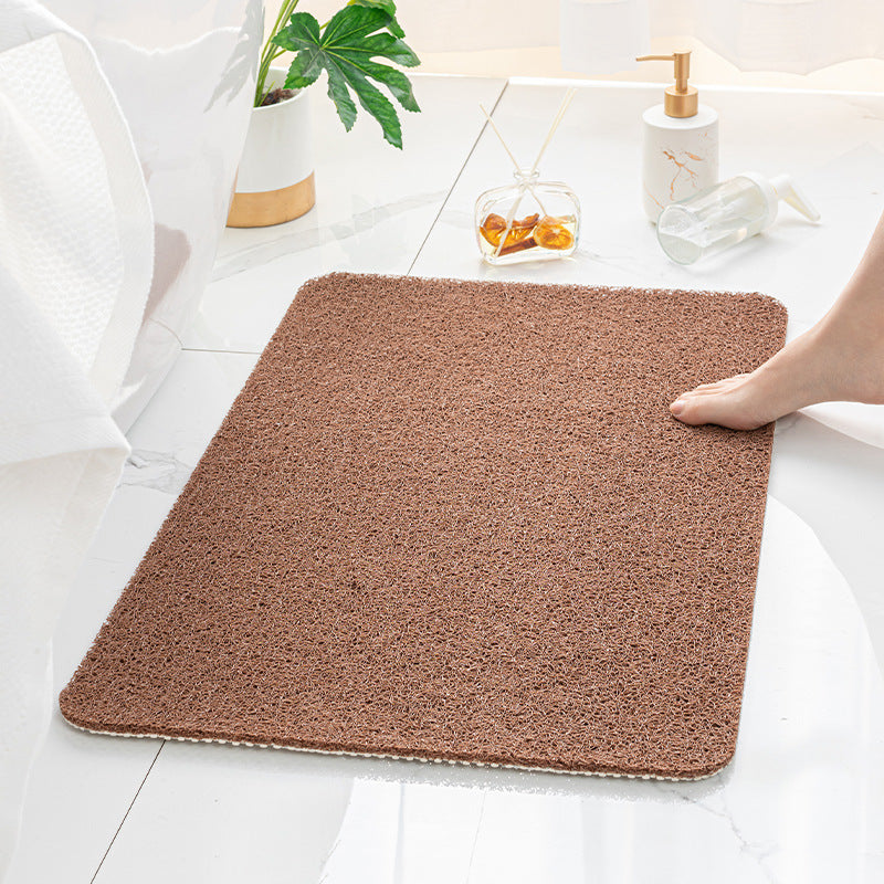 Brown Non-Slip Loofah-Style Bathroom Mat - Quick-Dry and Soft 40*60cm V888-ELOSUNG15188
