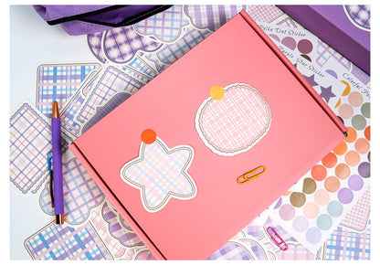 Kids Creative Journal Gift Set(Pink) - Notebook, Pen, Stickers, and Accessories V888-ELOSUNG15240