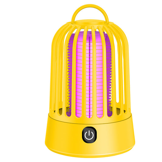 Yellow Electric Mosquito Killer Lamp with Dual Modes - 1200MA USB Rechargeable V888-ELOSUNG15255
